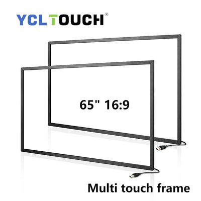 YCLTOUCH 65 인치 스크린 Ir 다중 터치 프레임 주문 제작된 크기